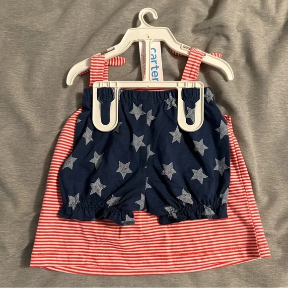 Carter's Striped Red and White Camisole - Picture 4 of 6